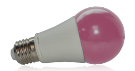 Ampoule LED 9W, Rose, E27